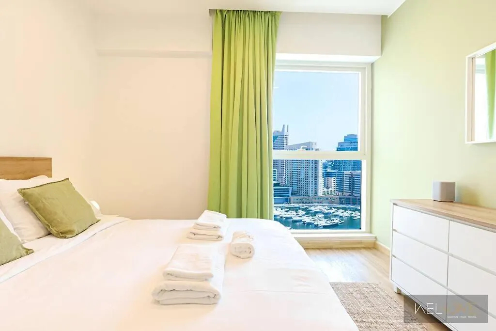 Welhome - Stylish Breathtaking 2Br Apartment In Marina Dubaj 0*,
