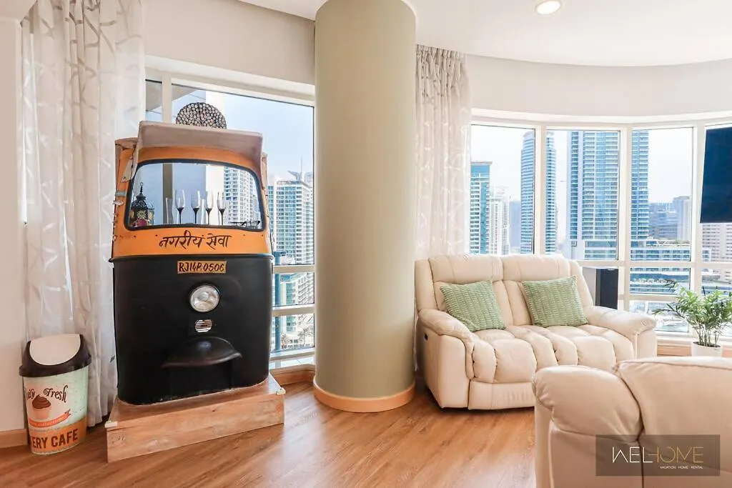 Welhome - Stylish Breathtaking 2Br Apartment In Marina Dubaj