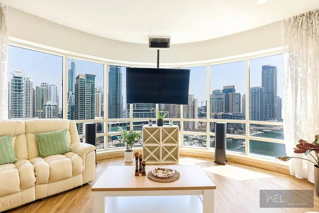 Welhome - Stylish Breathtaking 2Br Apartment In Marina Dubaj 0*,