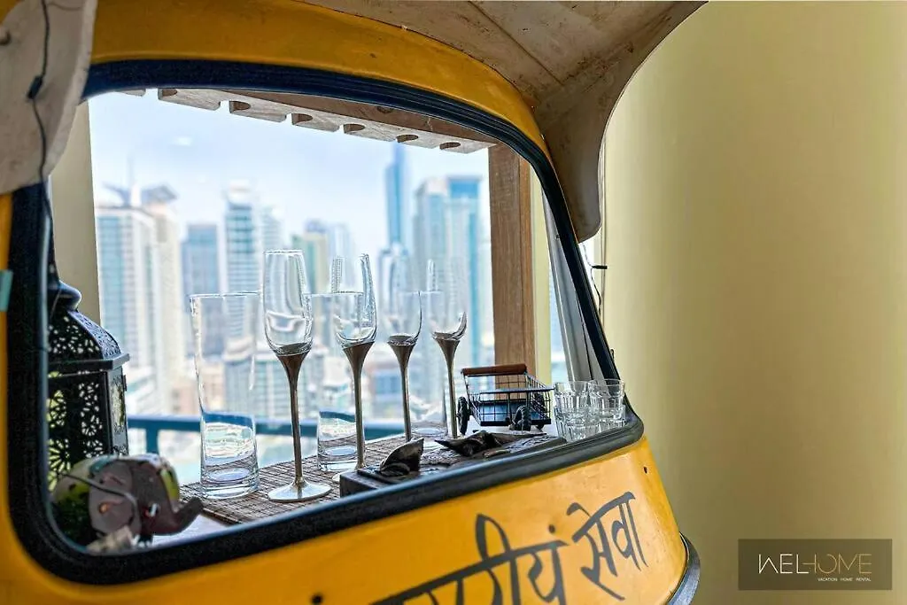 Welhome - Stylish Breathtaking 2Br Apartment In Marina Dubaj 0*,